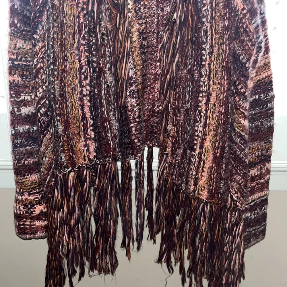 Free people open fringe sweater size small